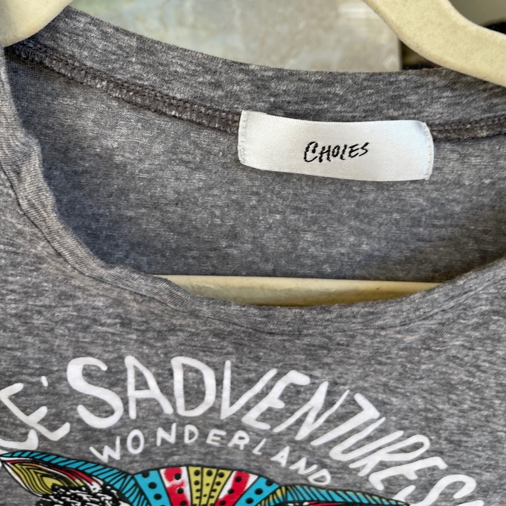 Choies Cheshire Cat Crop Top in Grey - Picture 9 of 10